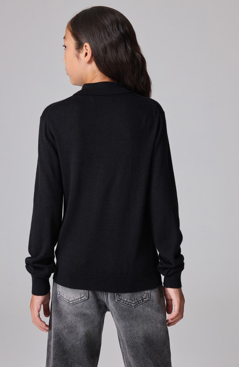 smALLSAINTS by ALLSAINTS Kids' Long Sleeve Wool Blend Polo, Alternate, color,