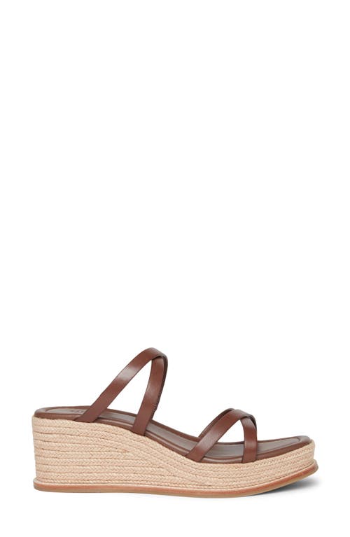 Paige Jenny Espadrille Platform Wedge Slide Sandal In Brown