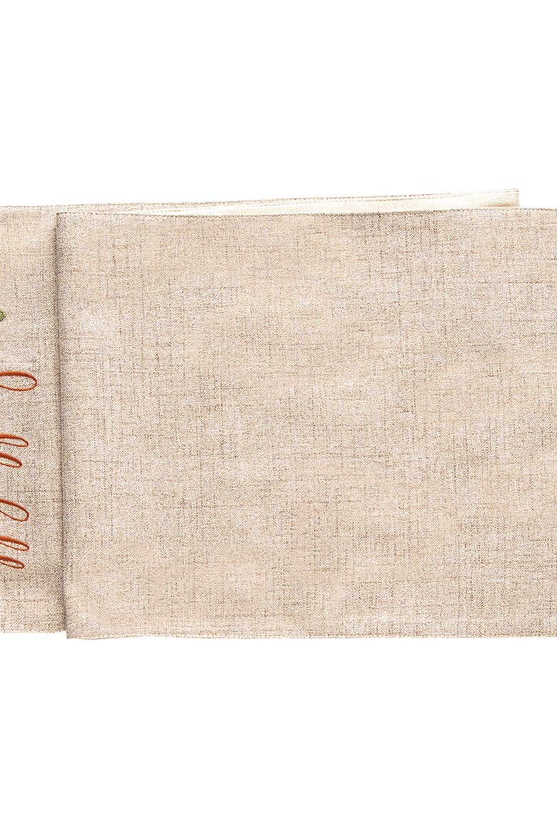 Harvest Time Table Thanksgiving Table Runner 13" x 72", Alternate, color, Brown