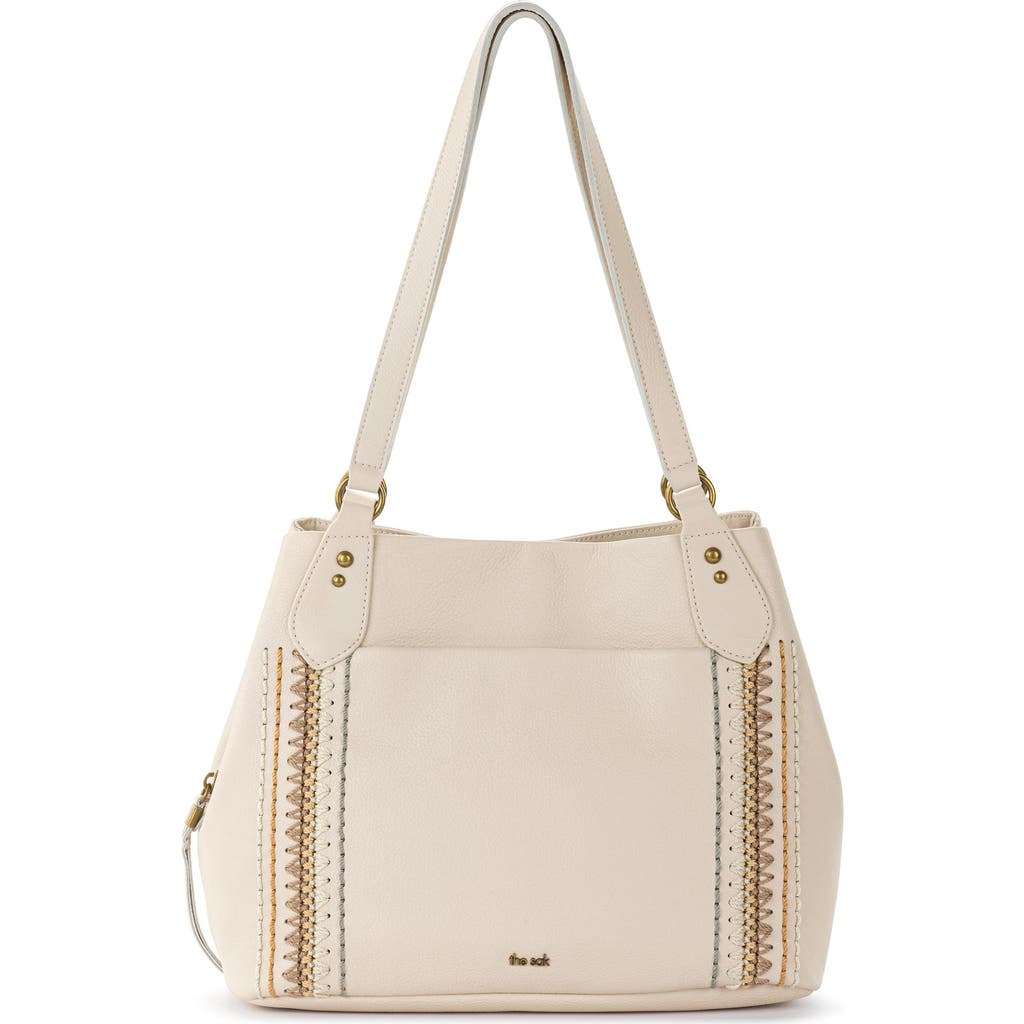 The Sak Melrose Satchel Bag In Stone Neutral Seminyak