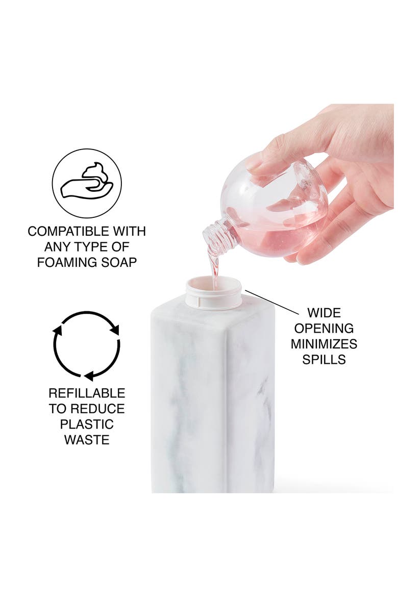 TOUCHLESS MARBLE SENSOR PUMP W, Alternate, color, WHITE