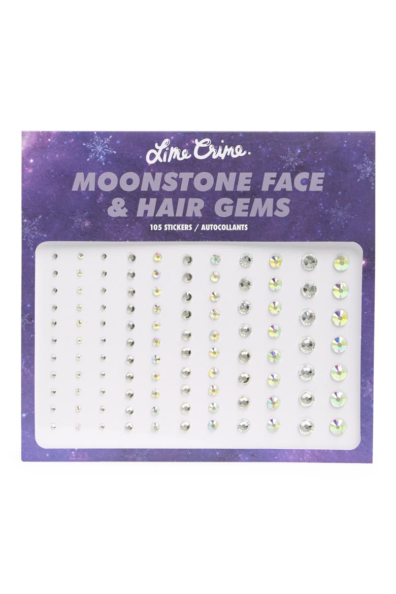 Face & Hair Crystal Stickers, Main, color, NO COLOR