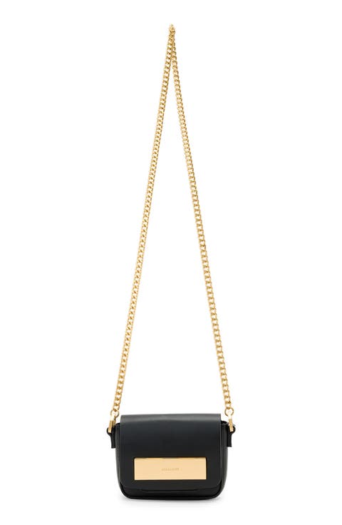 Etta Leather Chain Crossbody Bag