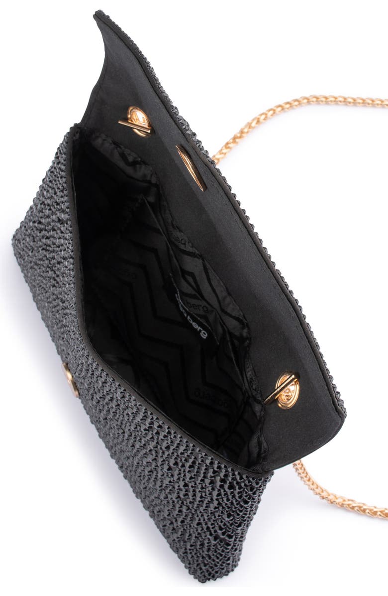 Olga Berg Hattie Crystal Shoulder Bag, Alternate, color, Black