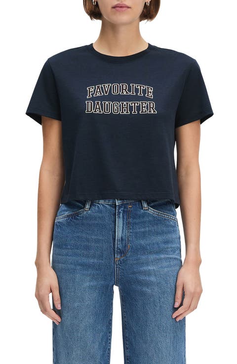 Cropped Collegiate Tee