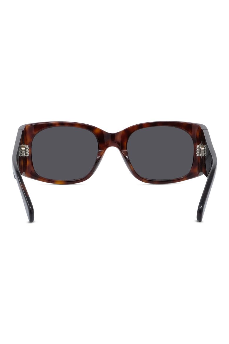 Triomphe 54mm Rectangular Sunglasses, Alternate, color, DARK HAVANA / SMOKE