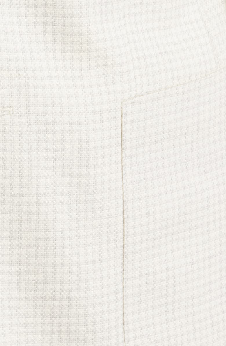 Jack Victor Madison Mini Check Wool, Silk & Linen Sport Coat, Alternate, color, Off White