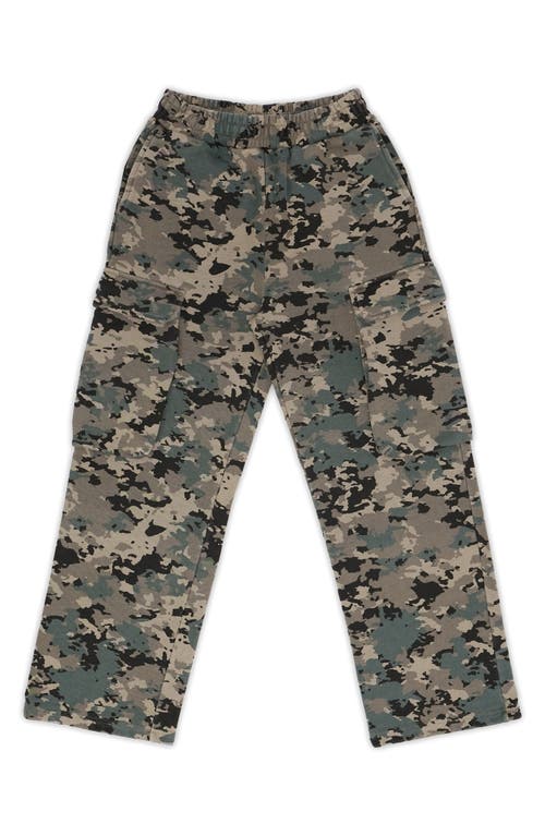 Students Clearfield Camo Fleece Cargo Pants In Green