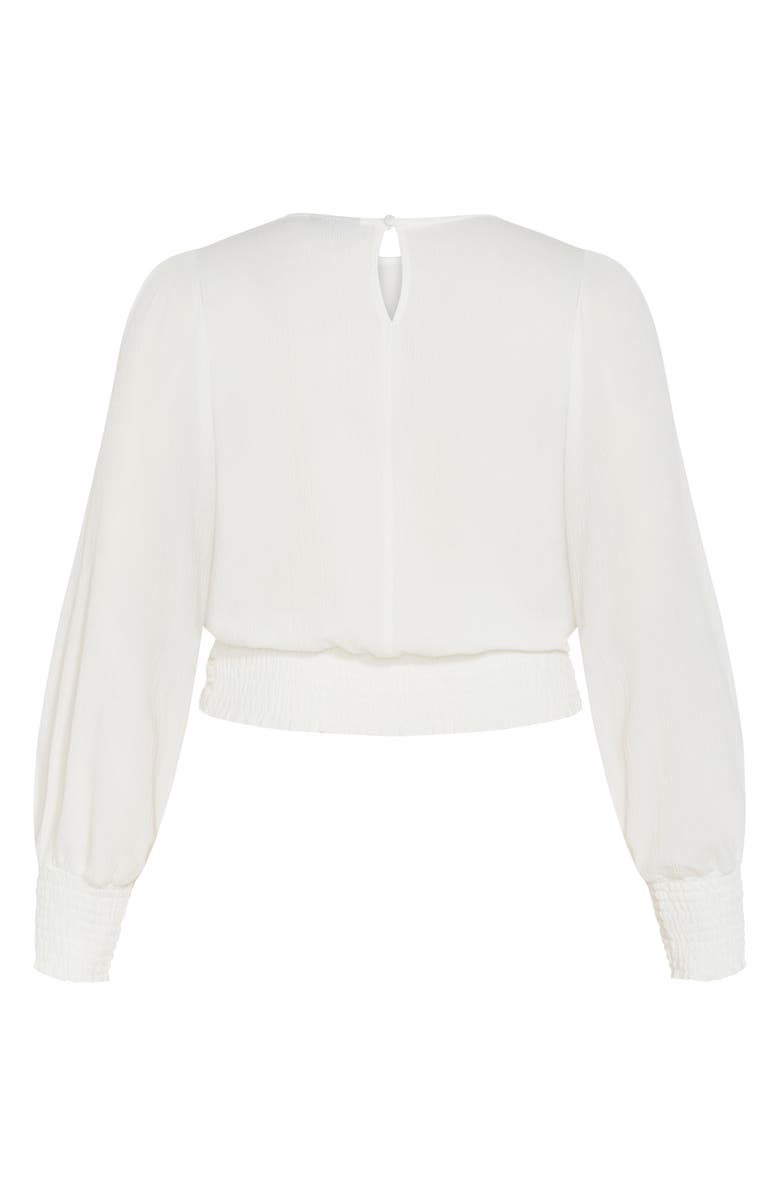 City Chic Amira Twist Long Sleeve Top, Alternate, color,