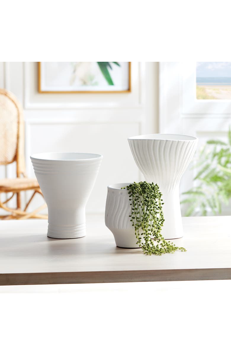 Napa Home & Garden Larson Decorative Cachepot, Alternate, color, White