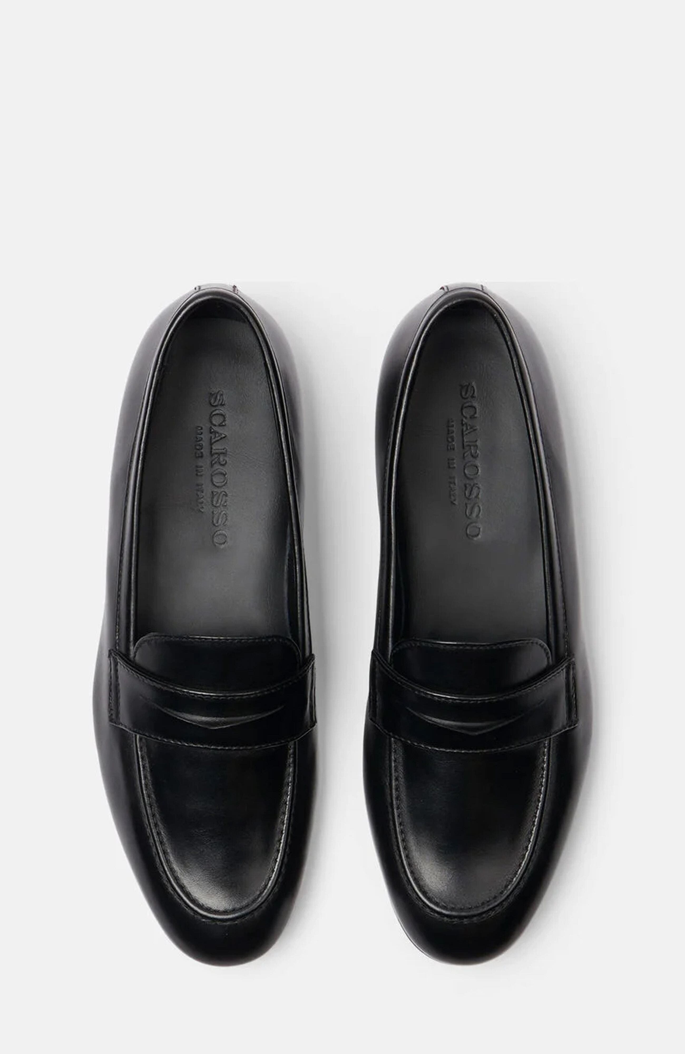 SCAROSSO Valeria Loafers, Alternate, color, Black - Calf