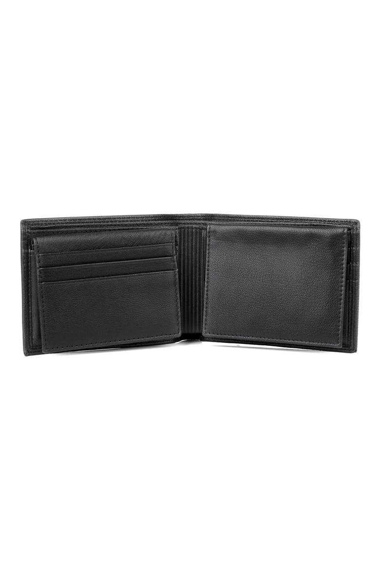 Double I.D. RFID Billfold Wallet, Alternate, color, BLACK