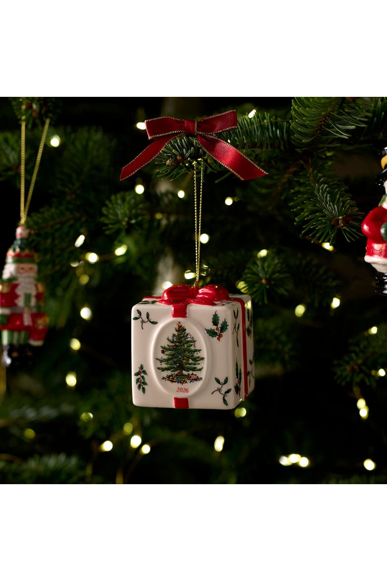 Christmas Tree Holiday Gift Box 2026 Ornament, Alternate, color, Multi