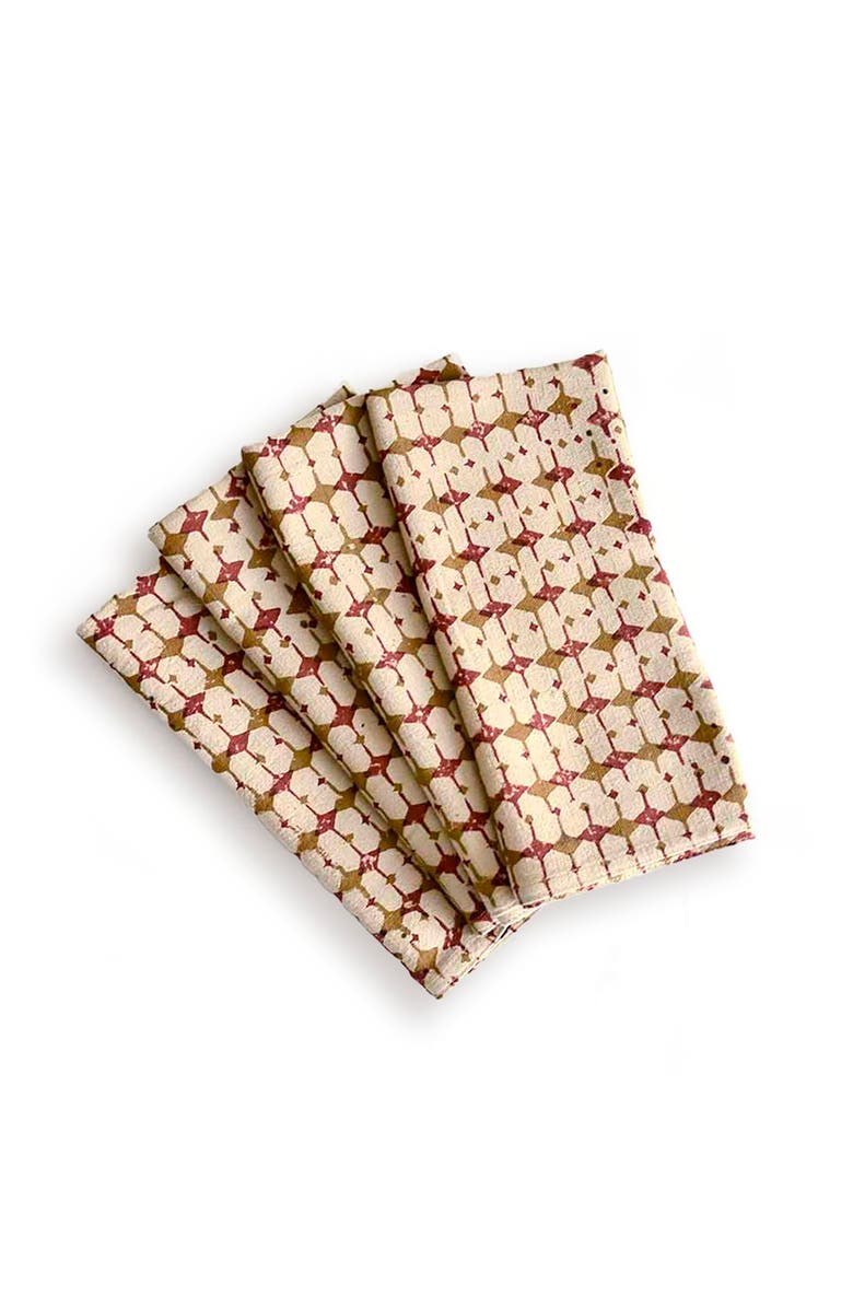 Ichcha Sustainable Dinner Napkins, Main, color, Beige