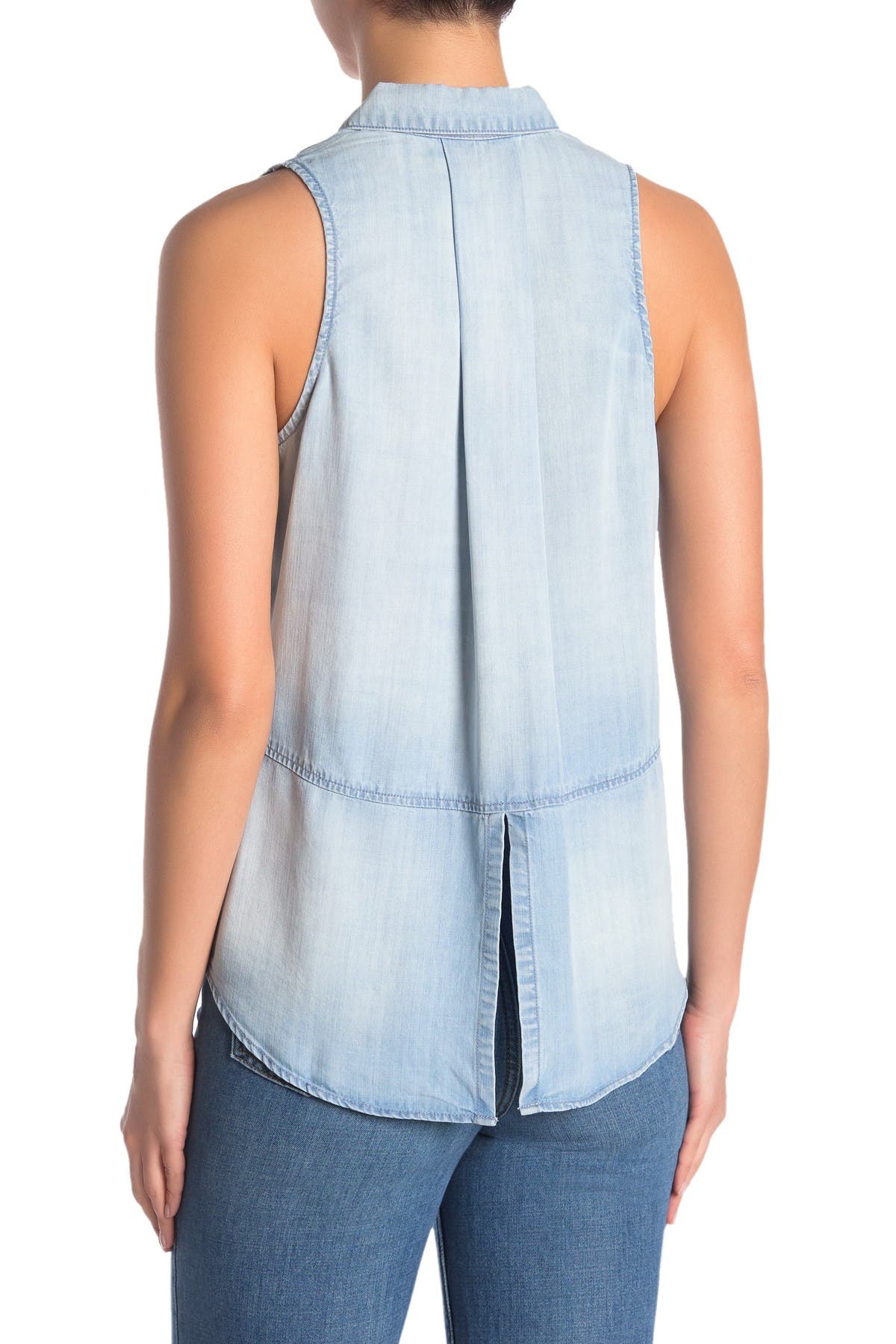 Cloth & Stone Split Back Chambray Tank (Women) | Nordstromrack