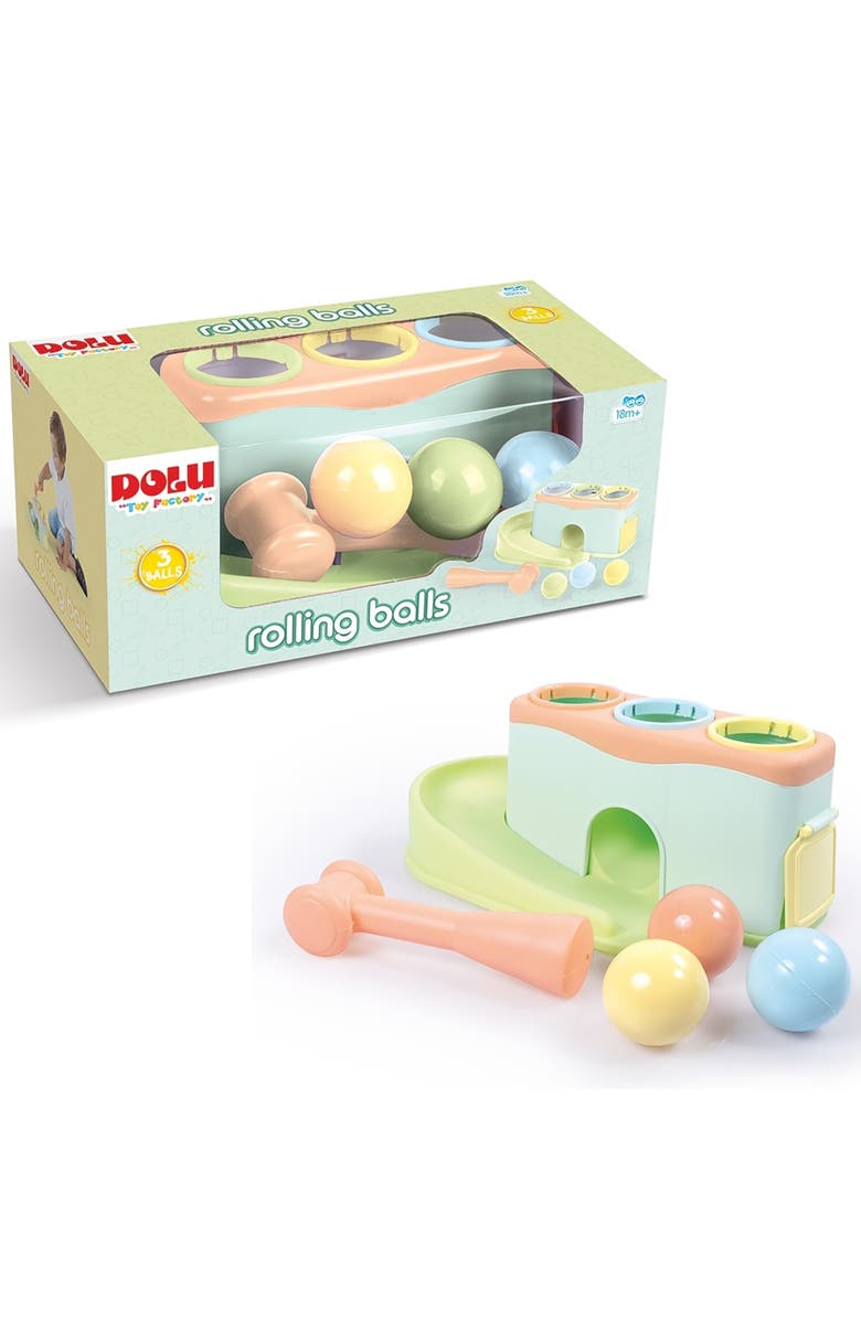 Dolu Rolling Balls Pound & Play Toy, Kids & Toddlers 18mo+, Alternate, color, Multicolored