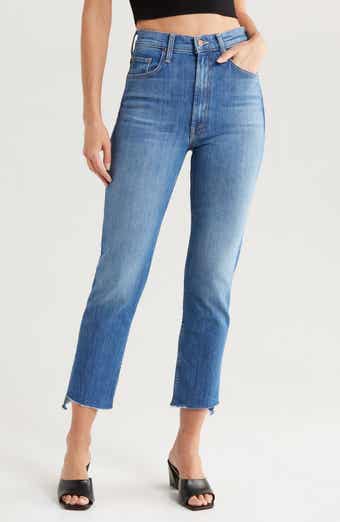 MOTHER Rider Step Fray Hem Ankle Jeans