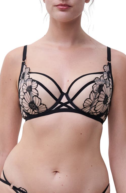 Chantelle Pulp Unlined Underwire Bra In Black