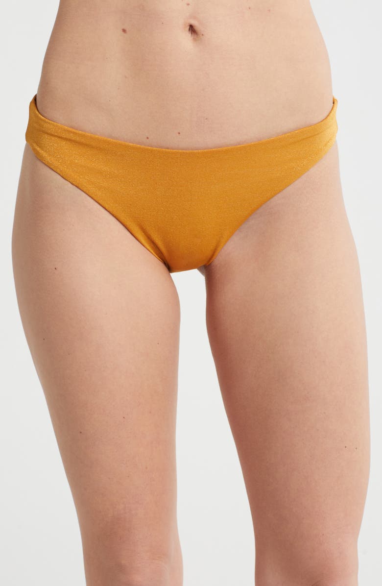 Maaji Sublimity Reversible Bikini Bottoms, Main, color, Orange/ White