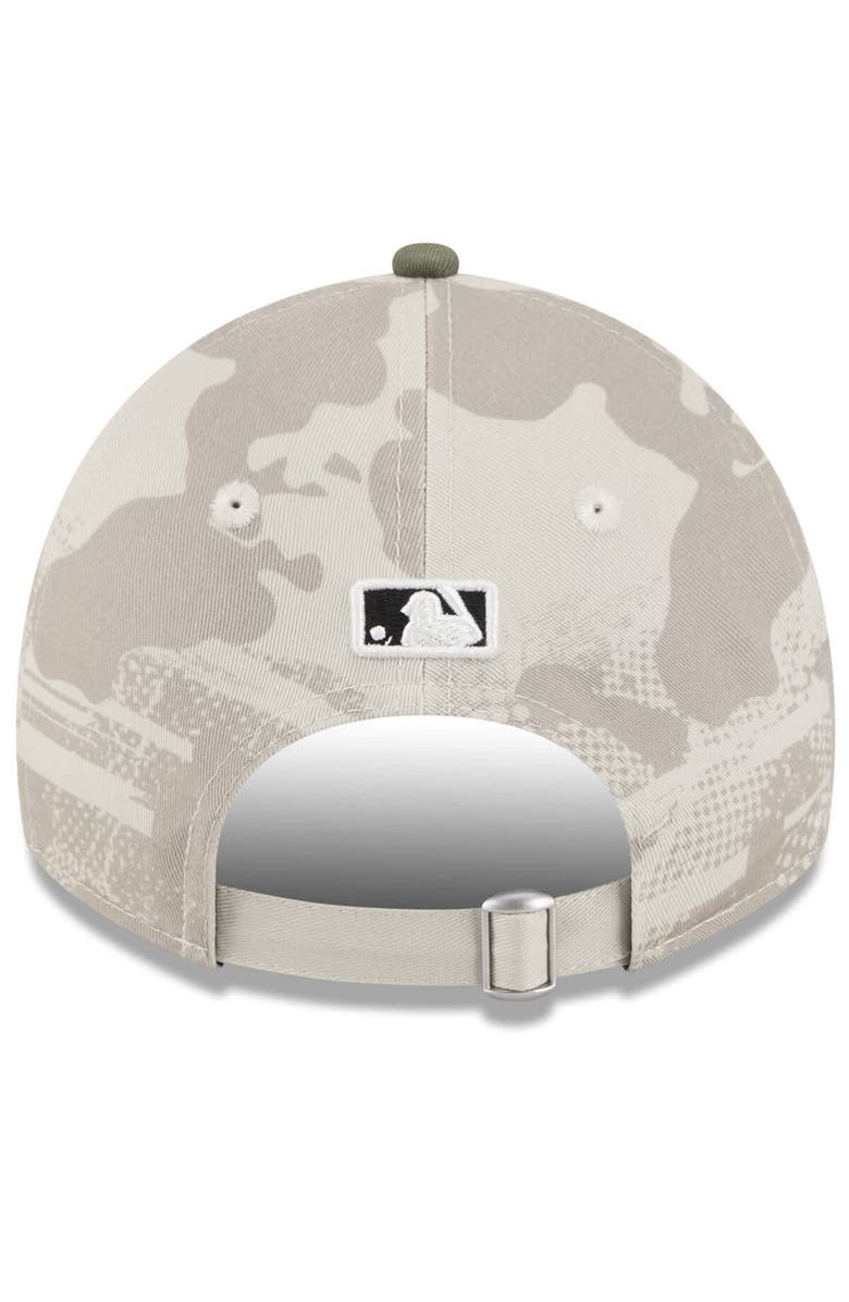 New Era Women's New Era Light Beige/Olive Houston Astros 2025 Armed Forces Day 9TWENTY Adjustable Hat, Alternate, color,