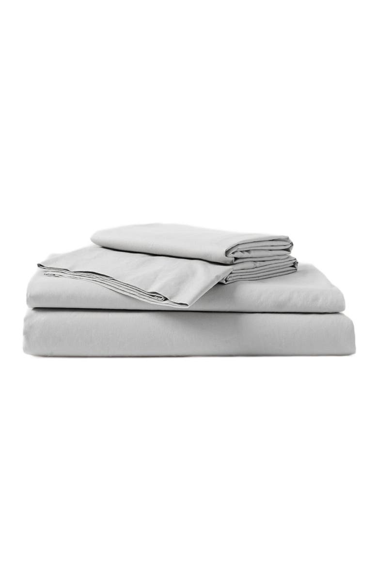 Pact Organic Cotton Organic Cool-Air Percale Sheet Set, Main, color, Lunar