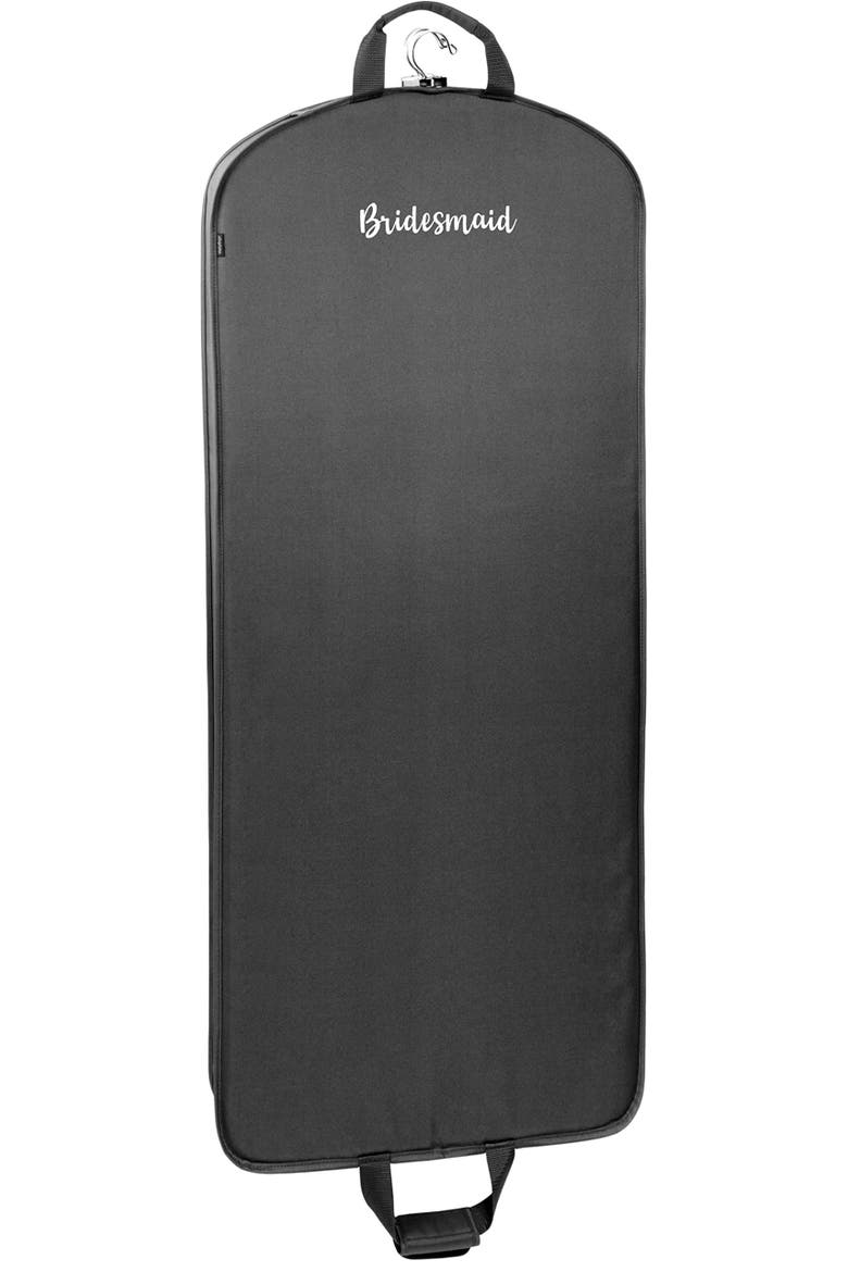 60" Deluxe Travel Garment Bag, Alternate, color, Black - BM1, Bridesmaid