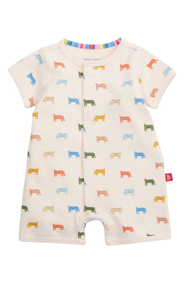 Magnetic Me Le Tigre Organic Cotton Romper, Main, color,