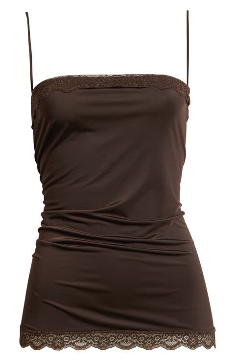 Gama Stretch Lace Trim Camisole