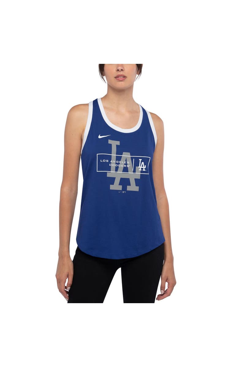 Nike Women's Nike Royal Los Angeles Dodgers X-Ray Racerback Performance Tank Top, Alternate, color, 