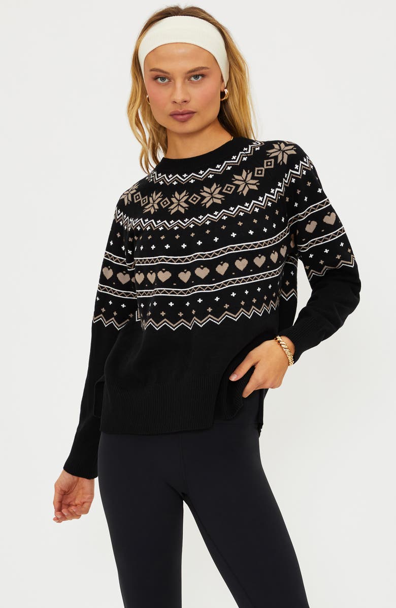 Beach Riot Elizabeth Sweater, Alternate, color, Mystic Fairisle