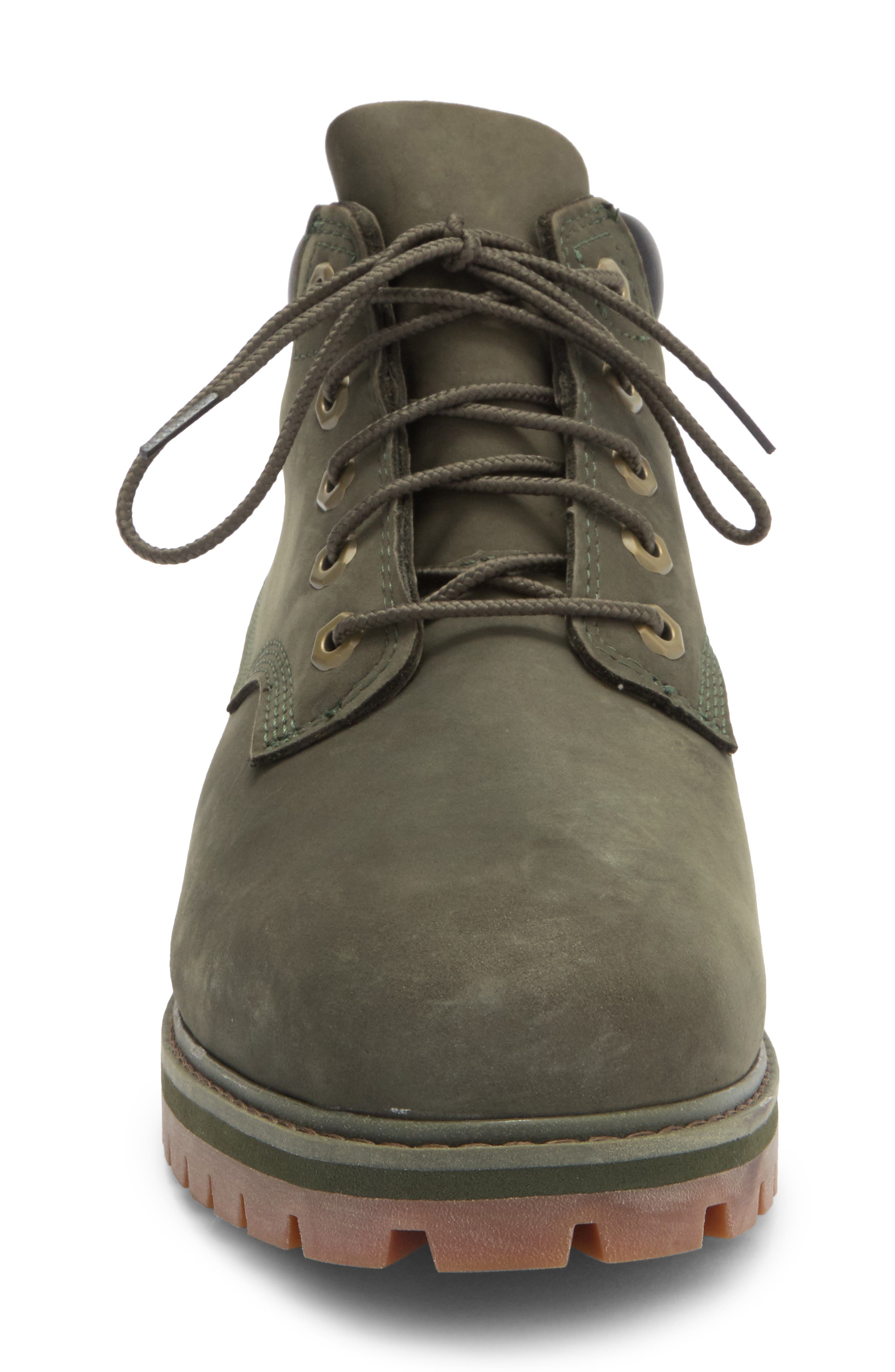 Timberland Rockaway Waterproof Boot, Alternate, color, Dark Green Nubuck