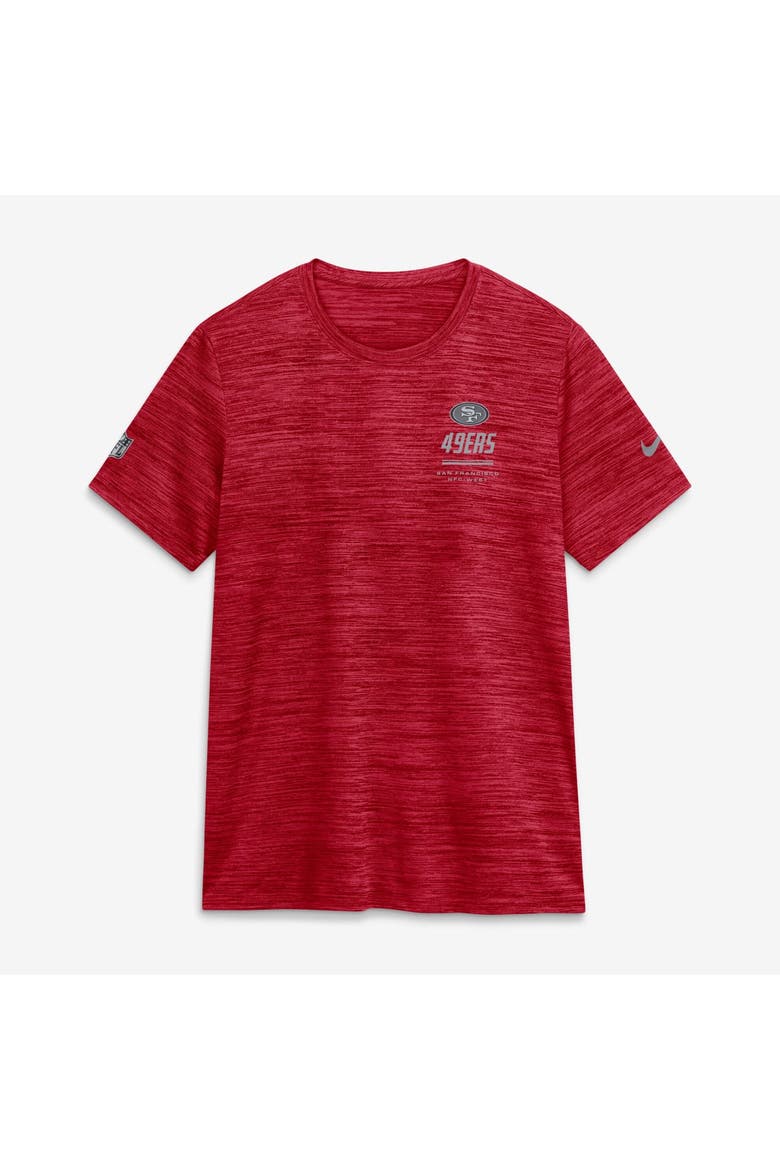 Women's Nike Scarlet San Francisco 49ers Sideline Velocity Dri-FIT T-Shirt, Alternate, color, Scarlet