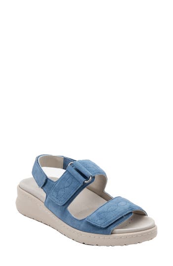 David Tate Key Comfort Slingback Sandal In Blue
