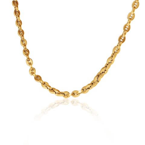 Men's Gold-Tone Link 22'' Chain Necklace, Polished Finish