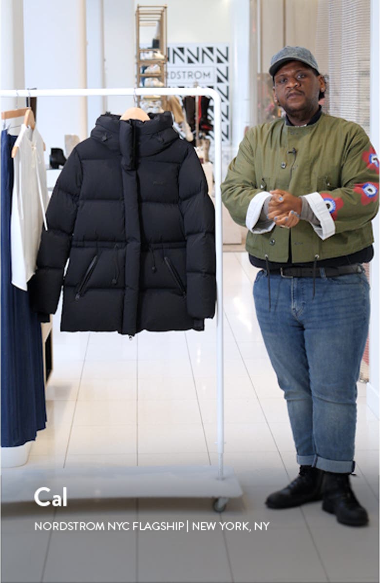 Freya City Water Resistant 800 Fill Power Down Hooded Puffer Jacket, sales video thumbnail