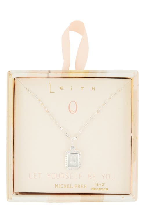 Leith Initial Pendant Necklace