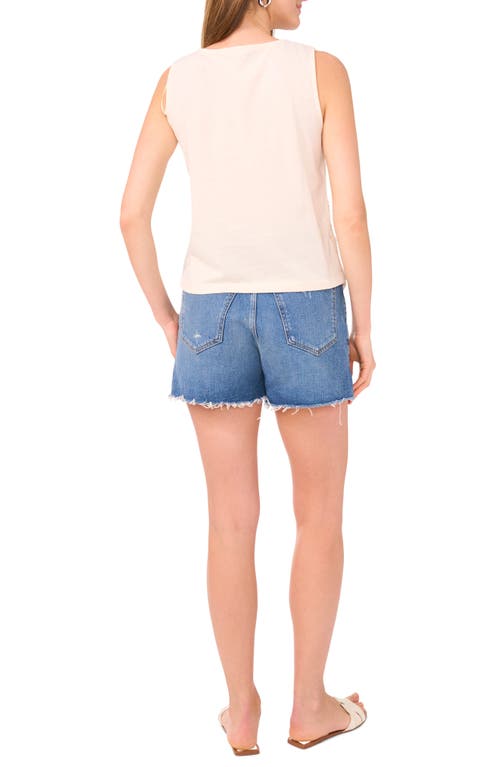 Vince Camuto Crochet Front Cotton Tank