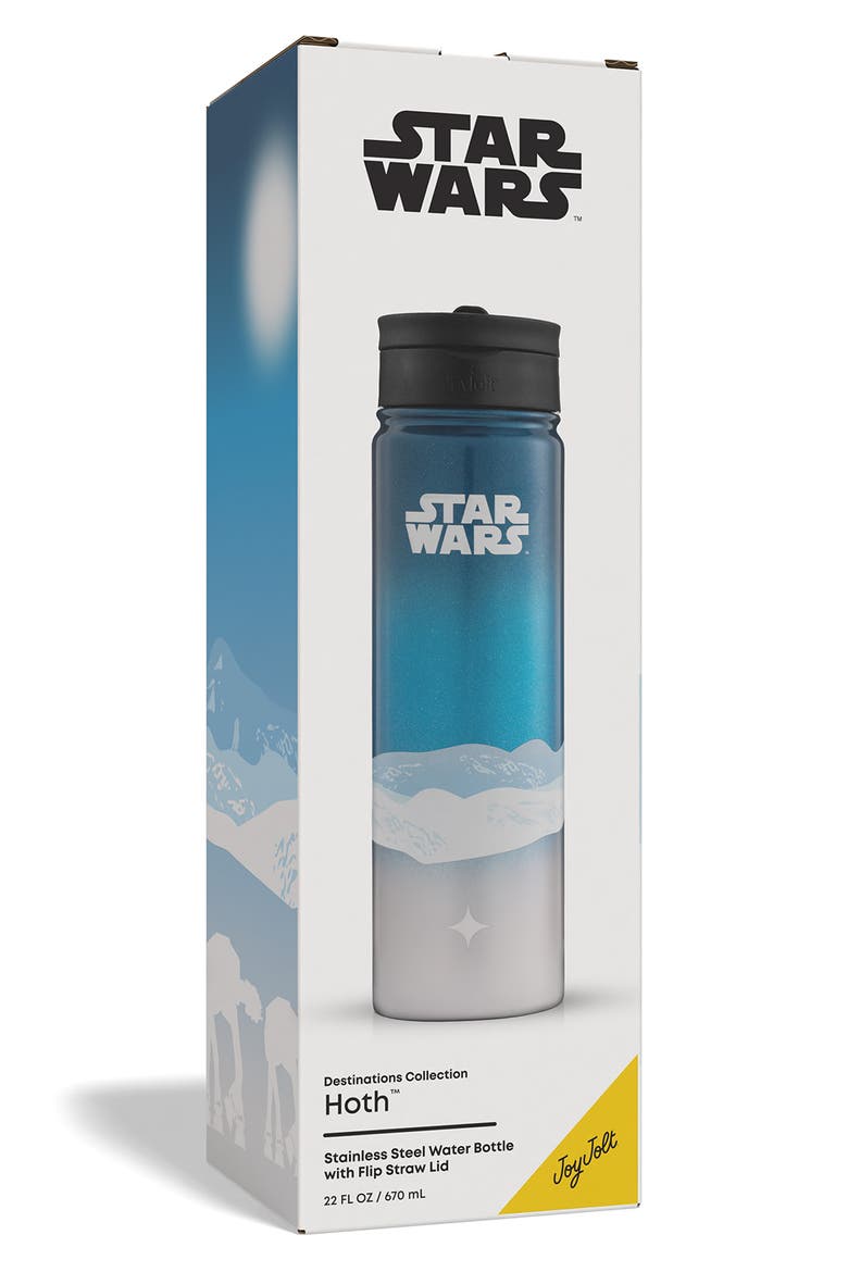 Star Wars Hoth 22-Ounce Stainless Steel Water Bottle, Alternate, color, BLUE