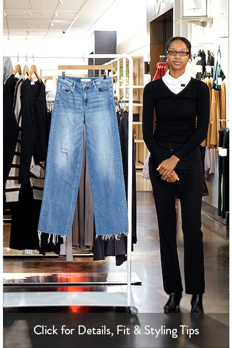 Ripped High Waist Wide Leg Jeans video
