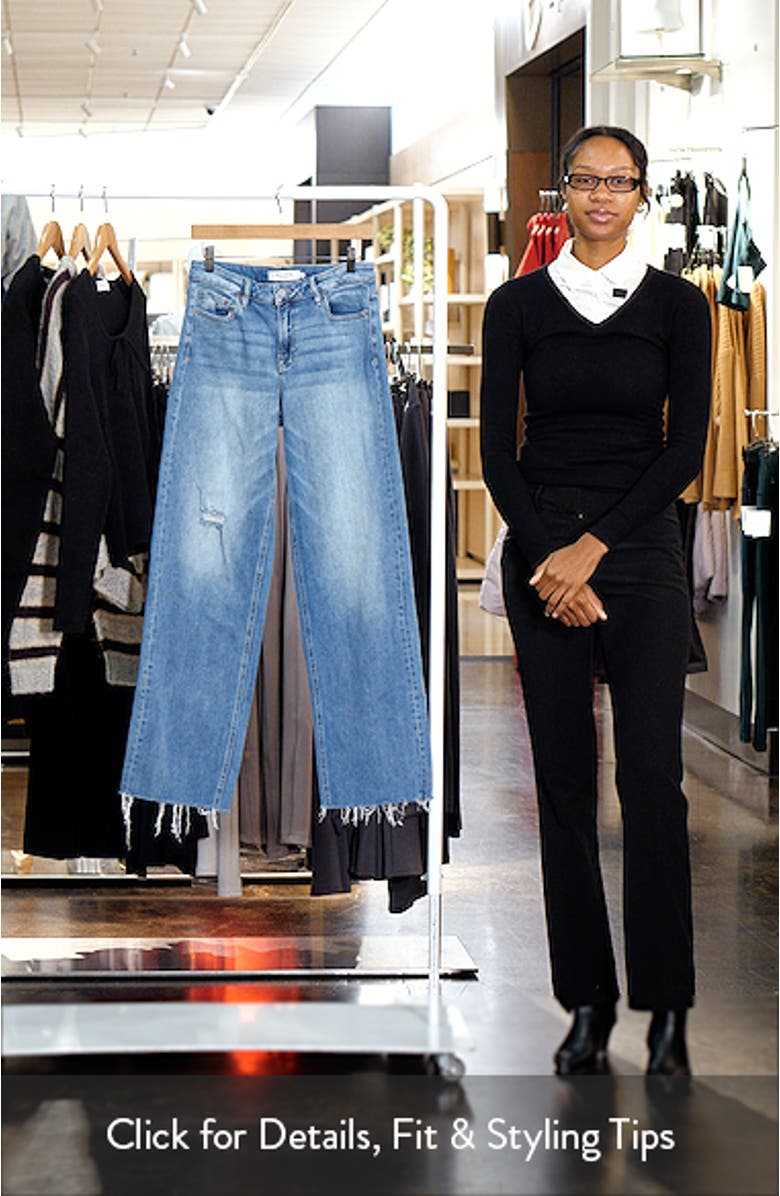 Ripped High Waist Wide Leg Jeans, sales video thumbnail