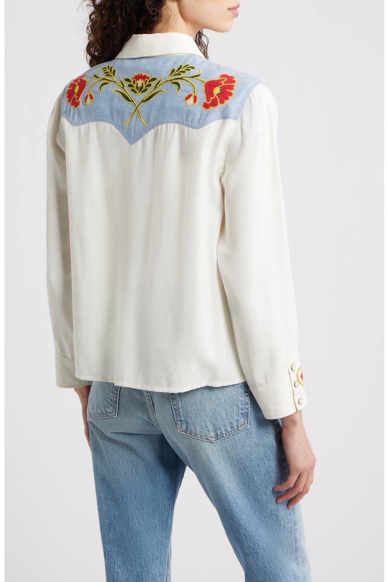 & Stetson The Embroidered Western Shirt, Alternate, color, CREAM W CHAMBRAY MIX
