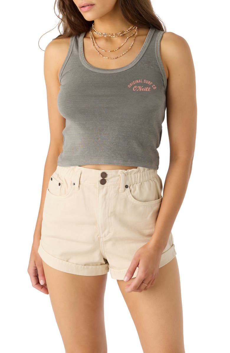 O'Neill Beach Breaker Graphic Crop Tank, Alternate, color, 