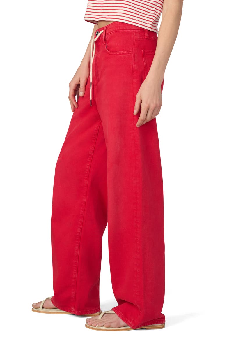 The Ryan Drawstring Low Slung Baggy Jeans, Alternate, color, CHERRY RED