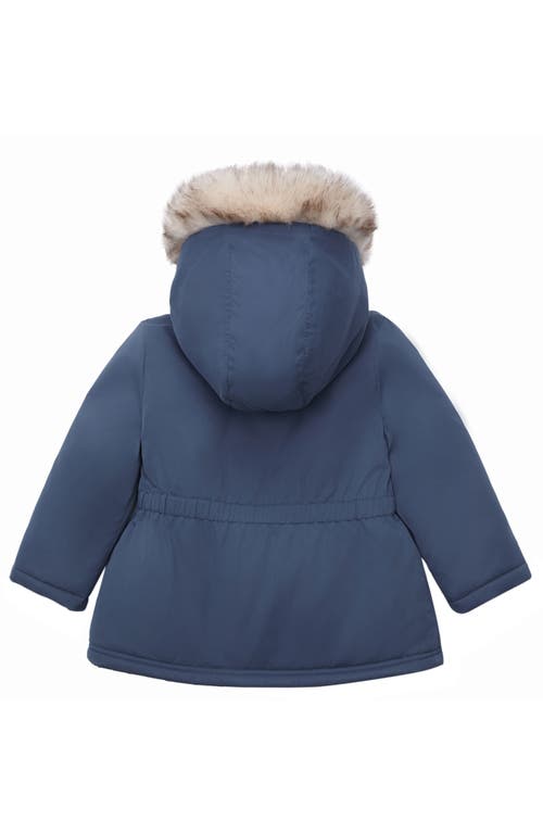Rokka&rolla Borg Lining Puffer Coat In Blue