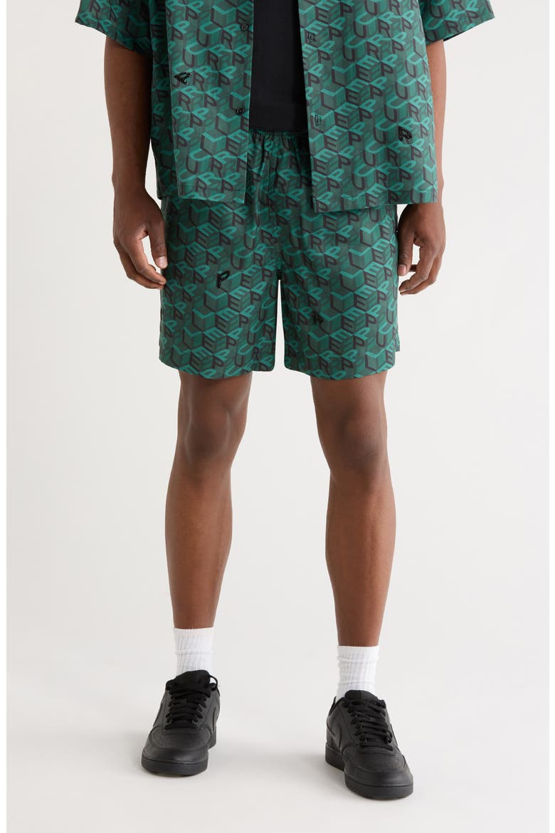 Resort Shorts, Main, color, GREEN