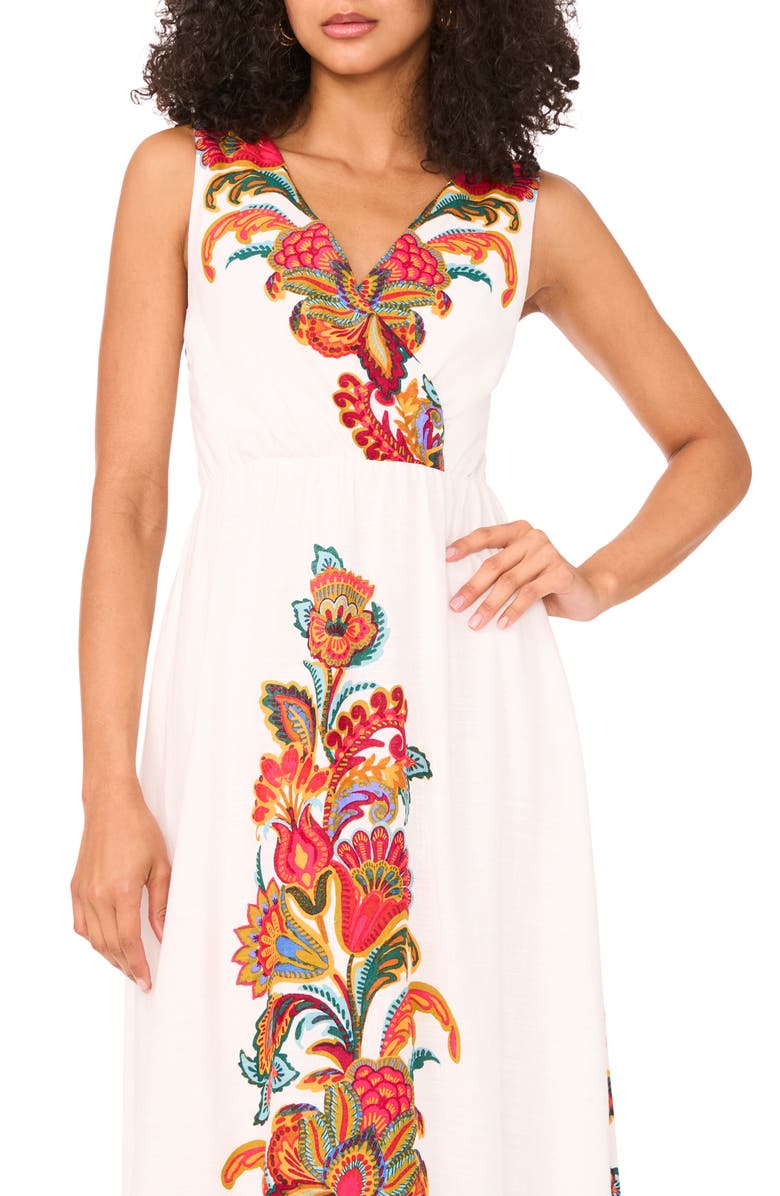 Halogen<sup>®</sup> Open Back Sleeveless Maxi Dress, Alternate, color, Deep Cherry