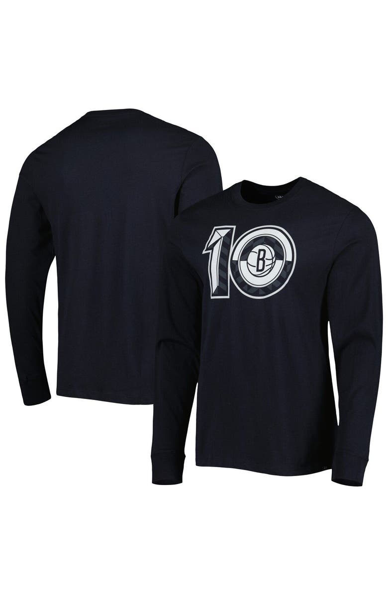 '47 Men's '47 Black Brooklyn Nets 10th Anniversary Super Rival Long Sleeve T-Shirt, Main, color, Black