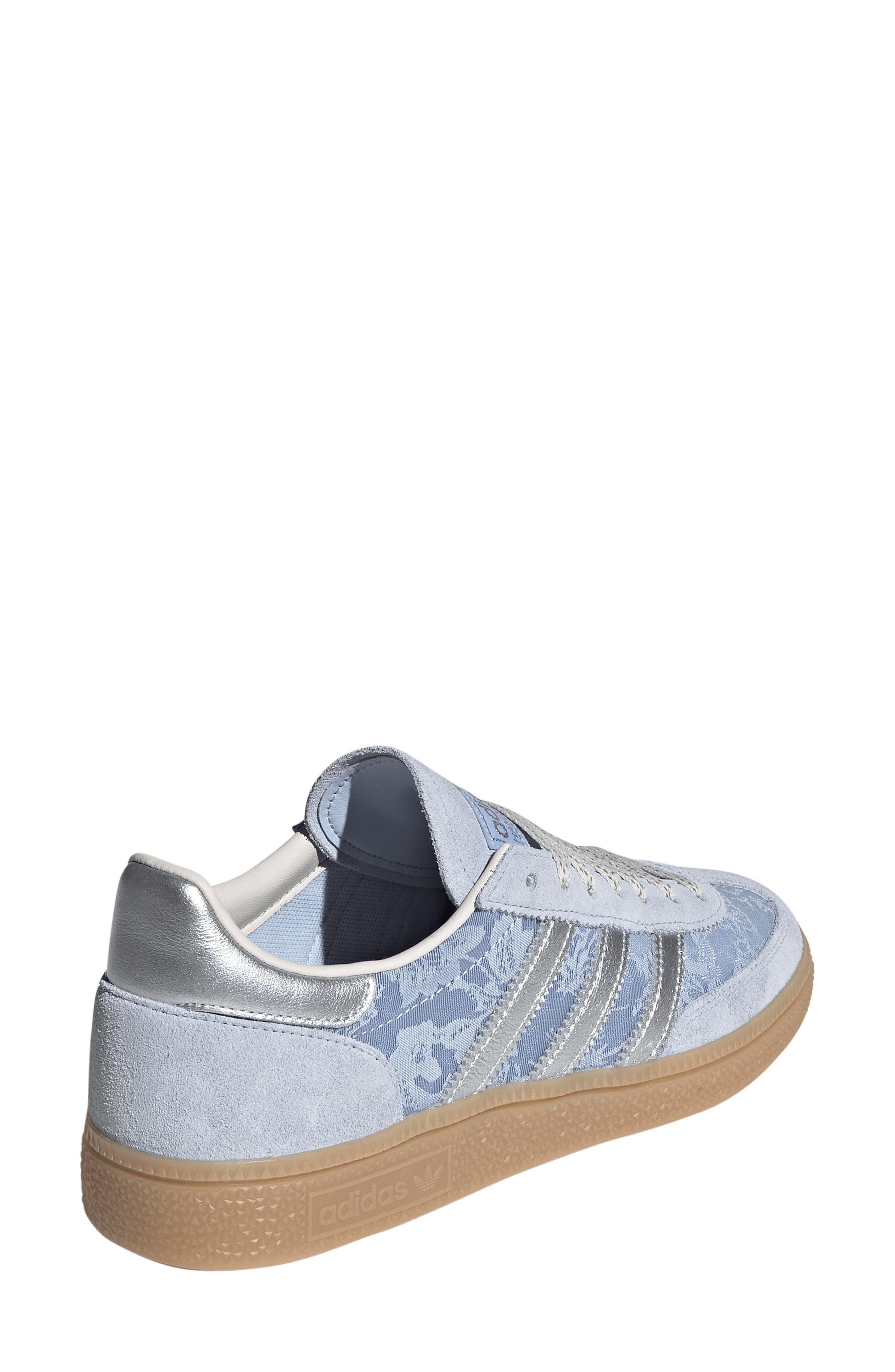 adidas Handball Spezial Sneaker, Alternate, color, Crystal Sky/ Silver/ White