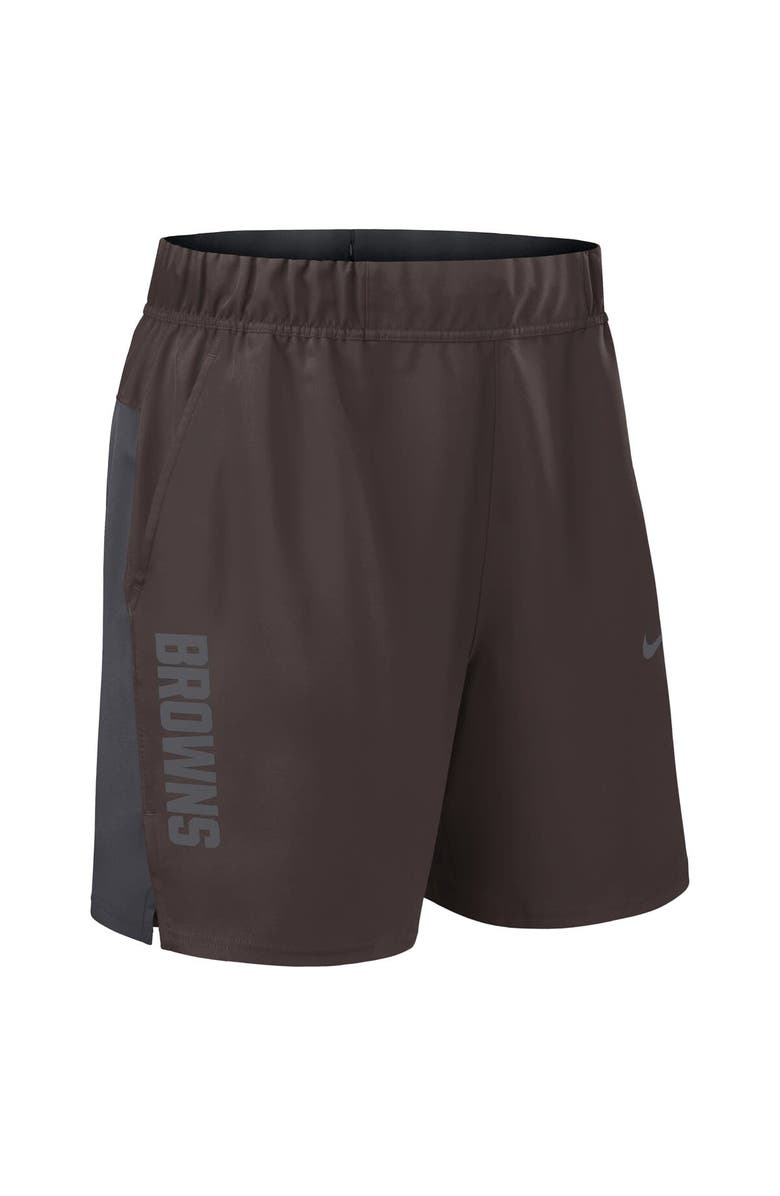 Nike Men's Nike Brown Cleveland Browns Woven Victory Performance Shorts, Alternate, color, Brown