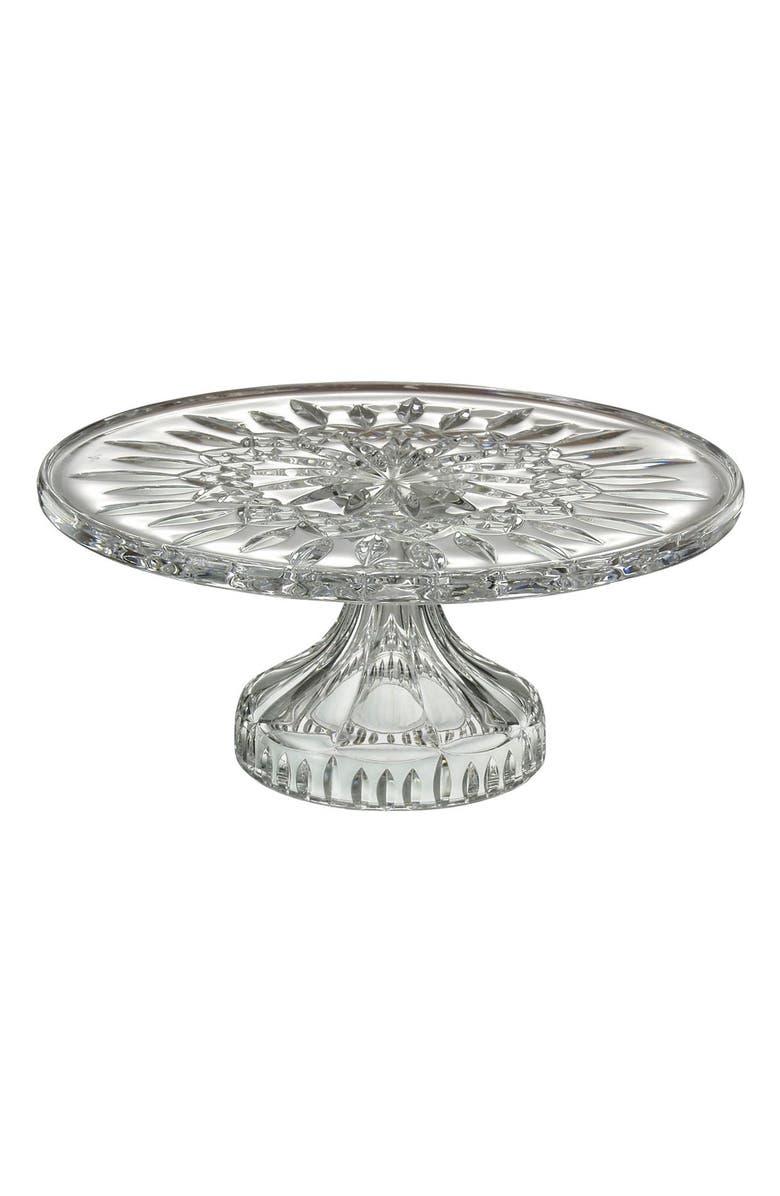 Waterford 'Lismore' Lead Crystal Cake Stand, Main, color, Clear